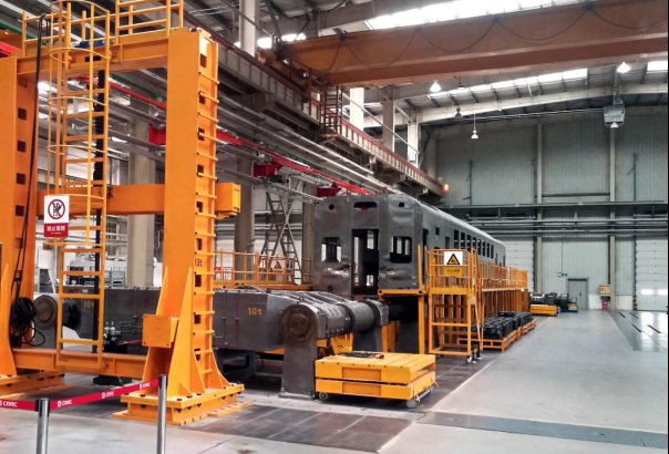 中车唐山公司首次自主完成美国费城样车静强度试验3